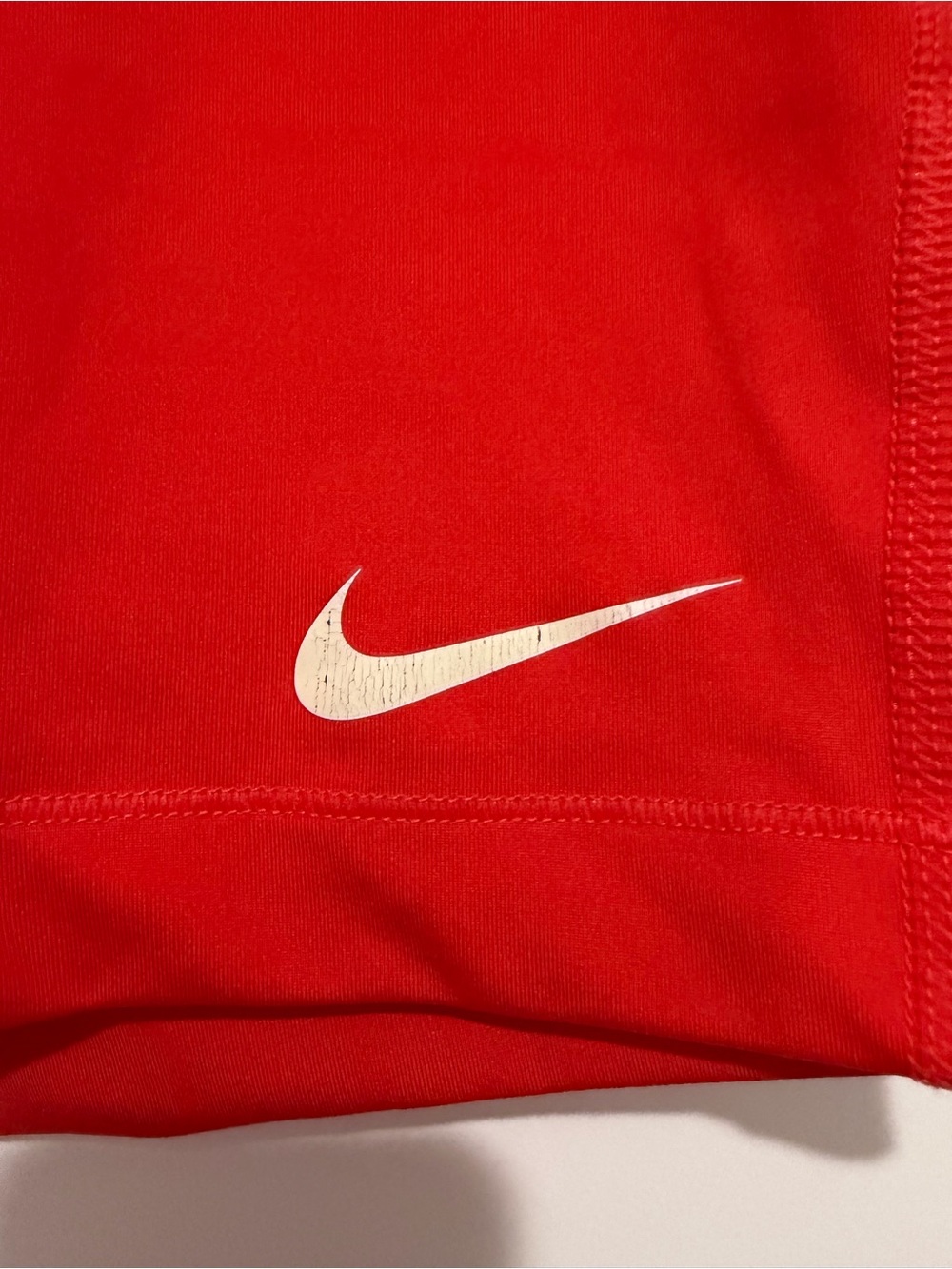 Nike Pro Dri-FIT Women’s Large Red Coral Compression Training Shorts - Picture 3 of 9